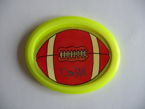 Palet puck ovale jaune - puck,